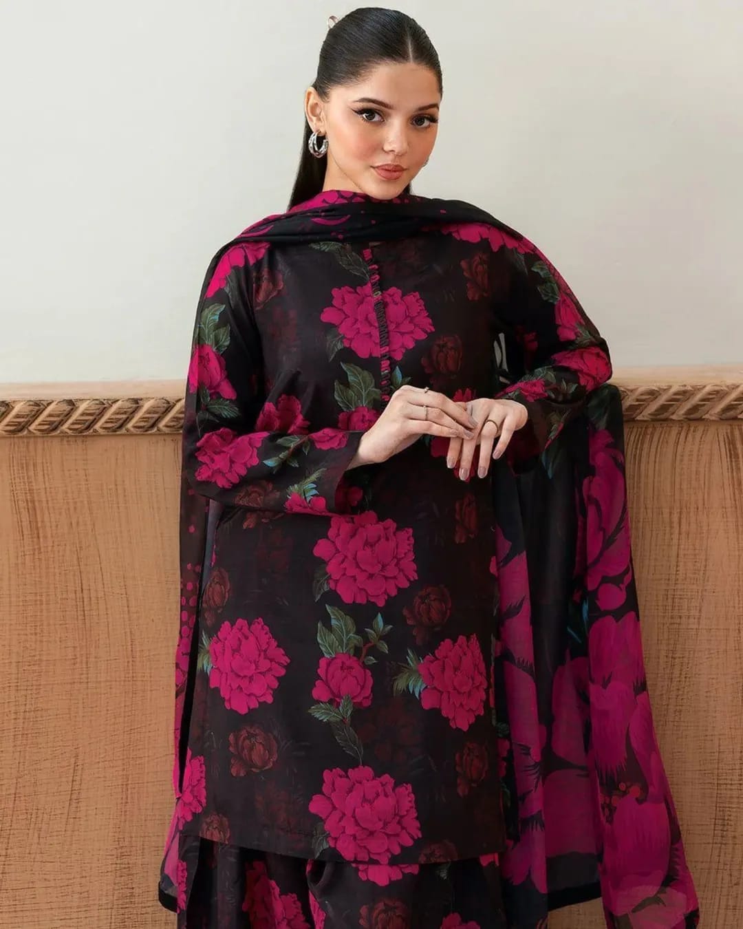 Multicolor Swiss Lawn Digital Printed Suit