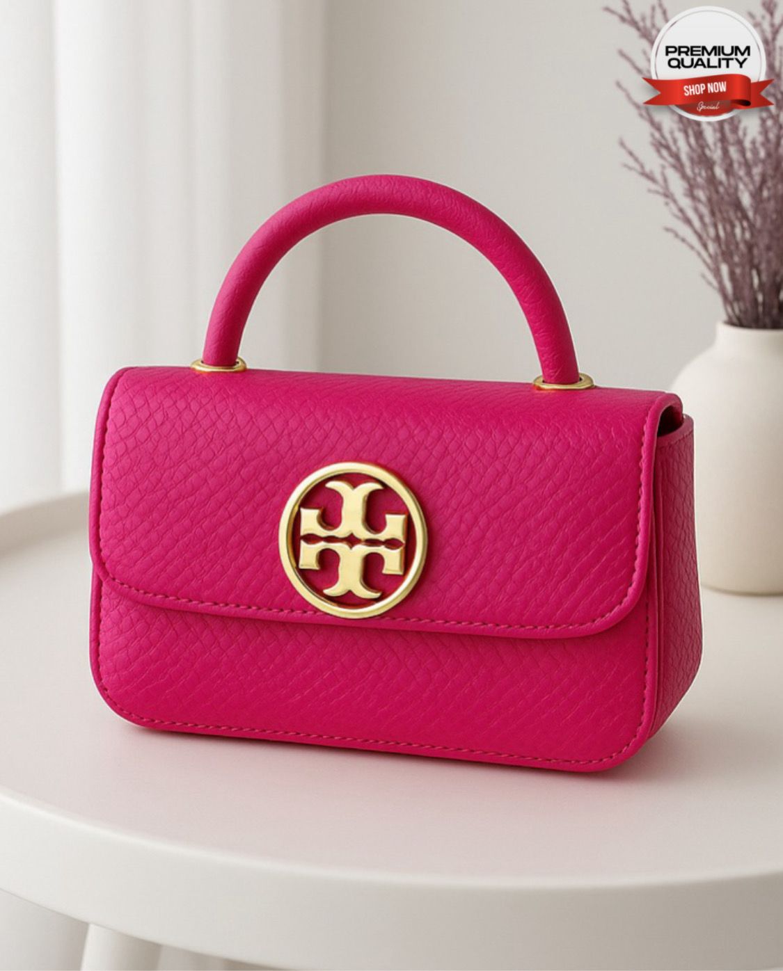 Premium Tory Burch Side Bag | Long Chain Crossbody Style