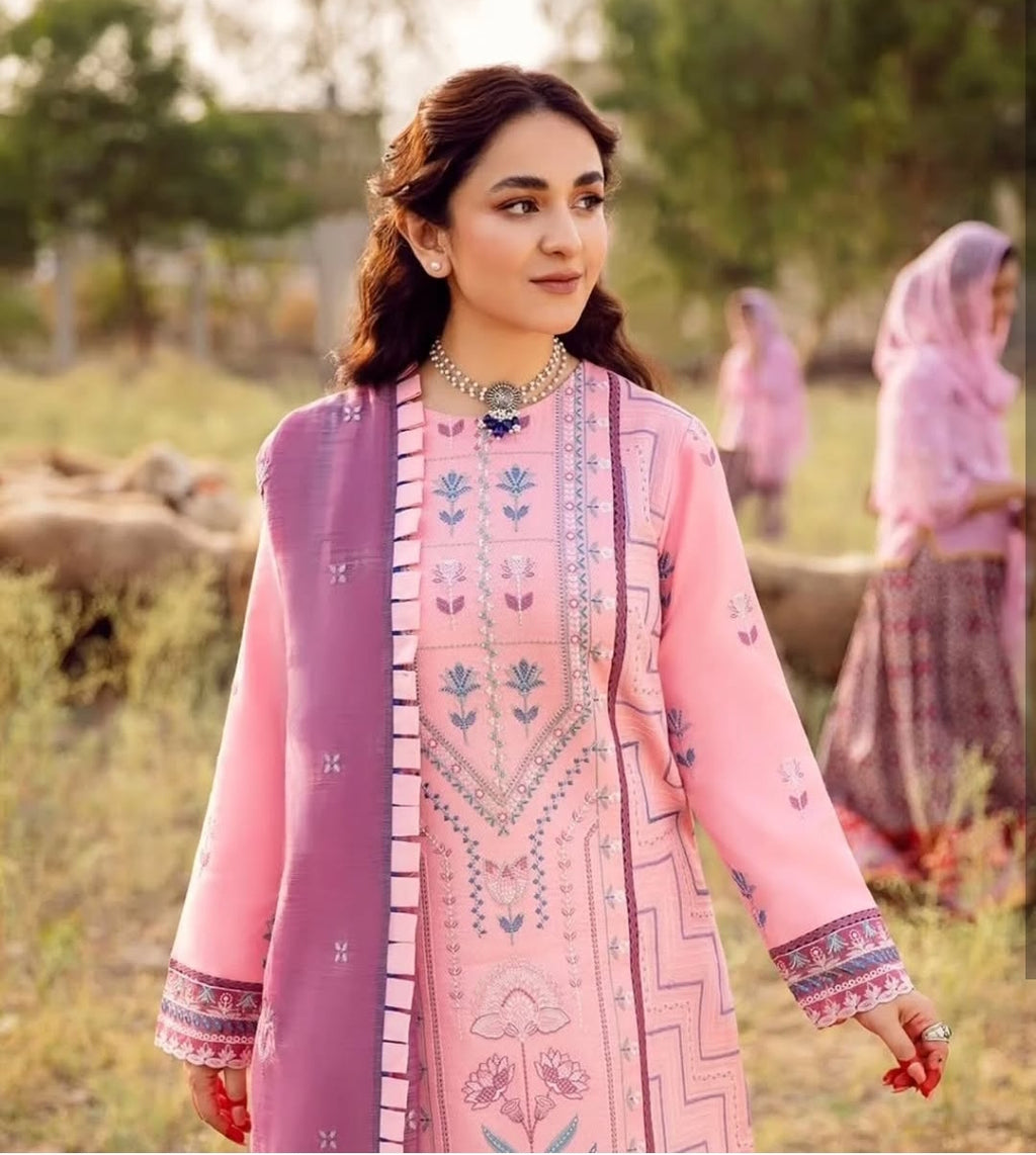 PREMIUM LAWN HEAVILY EMBROIDERED SHIRT FRONT (Daman Embroidered Patch)