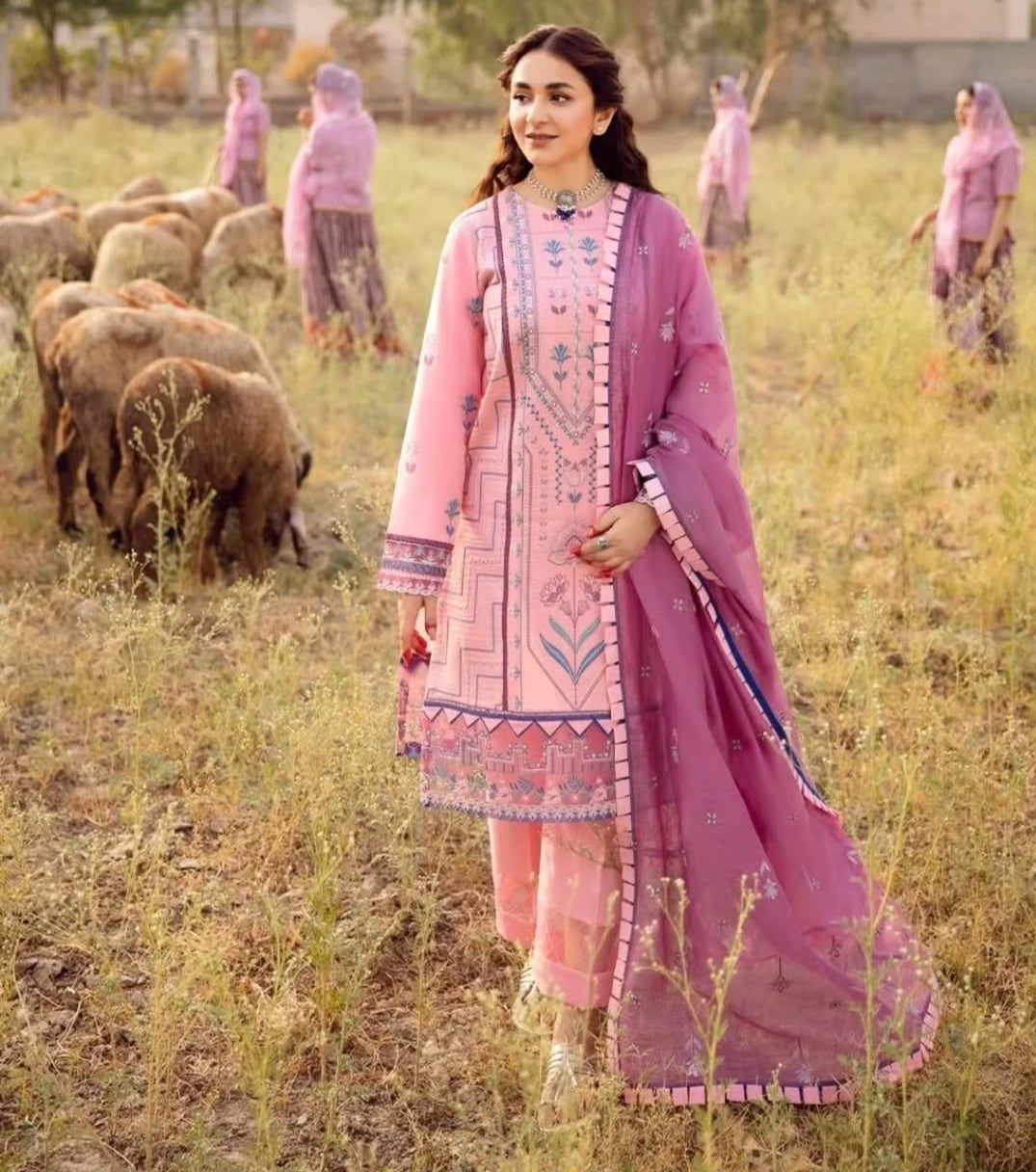 PREMIUM LAWN HEAVILY EMBROIDERED SHIRT FRONT (Daman Embroidered Patch)