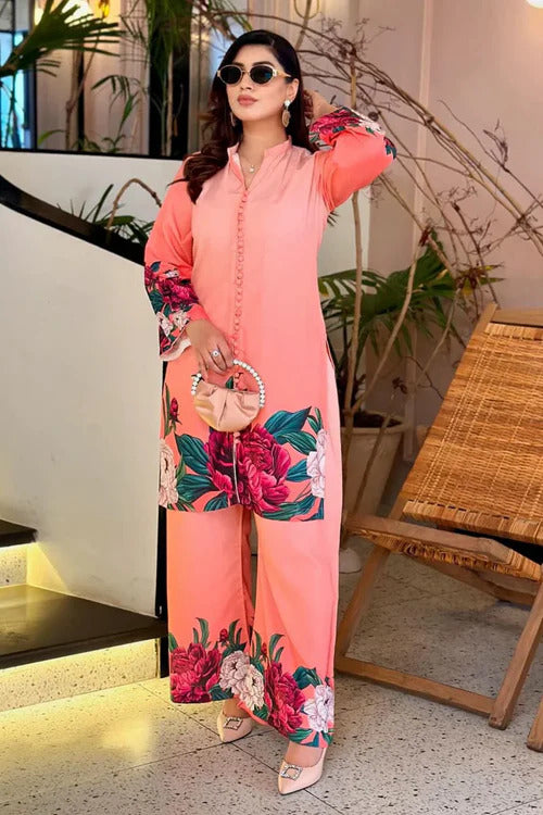 Floral Digital Print Premium Silk