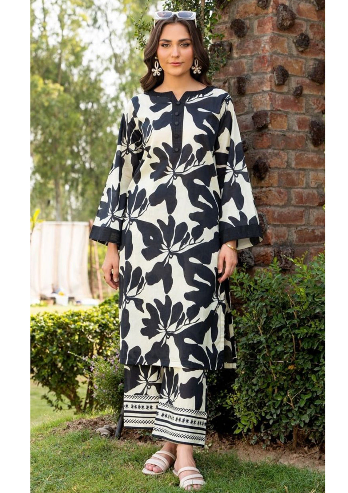 Front And Back Allover Digital Printed Cord Set
