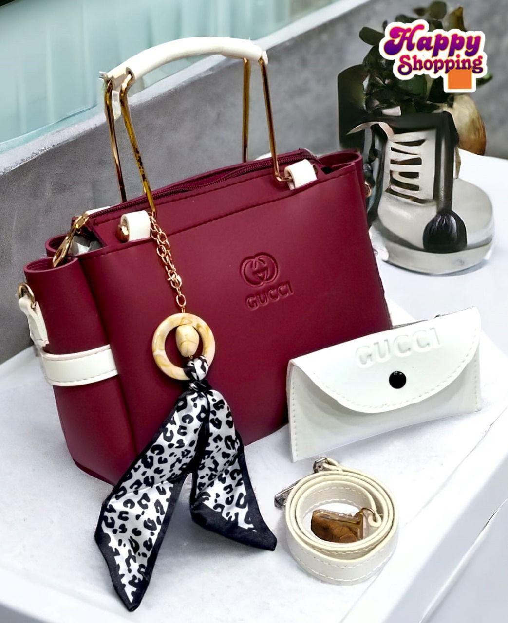 GUCCI Fashion Crossbody Bag Set – Long Strap + Stylish Scarf