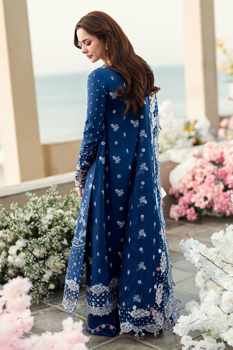  Luxe Lawn Cotton with Elegant Organza Touch