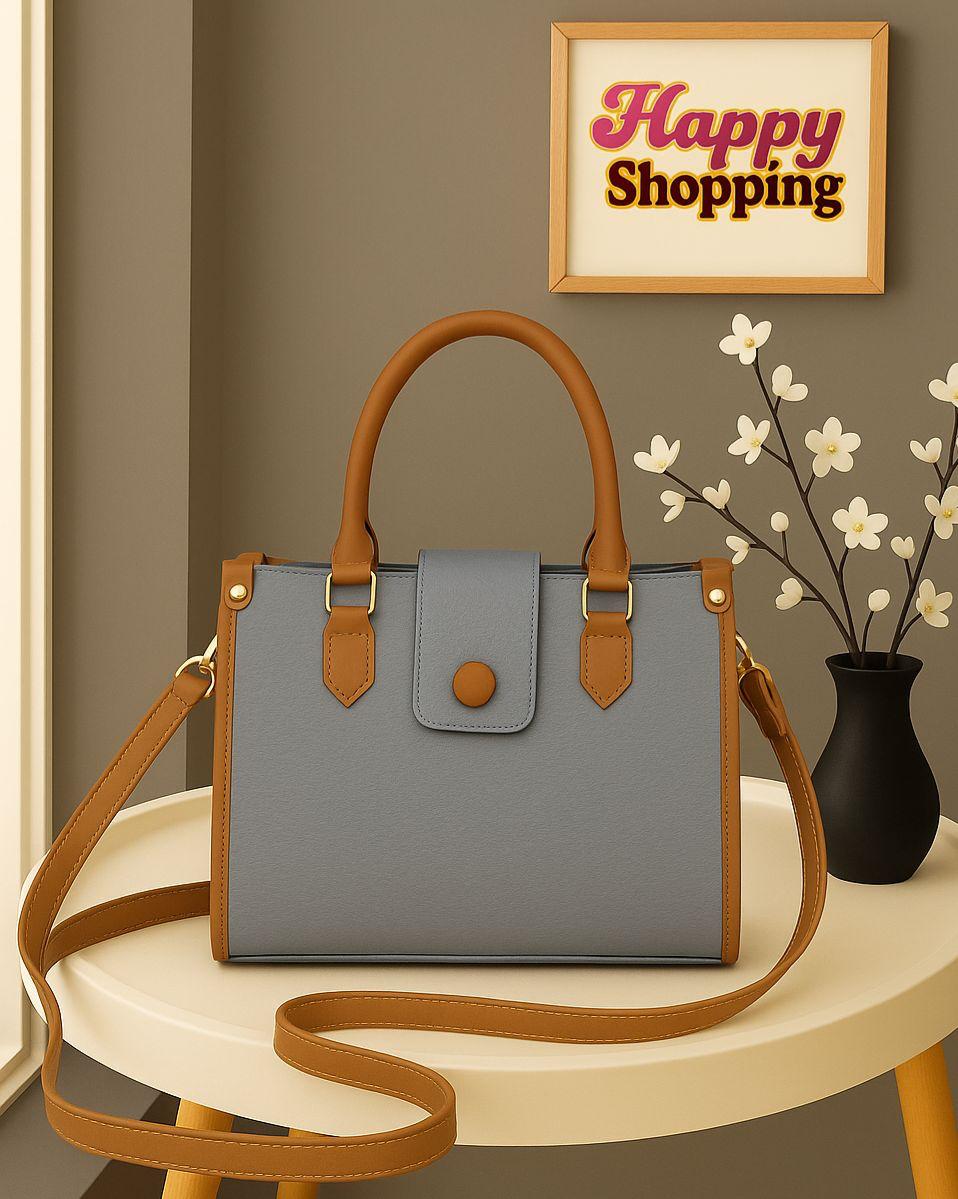 Luxury C.K Handbag – Premium Quality with Center Zip & Inner Lining
