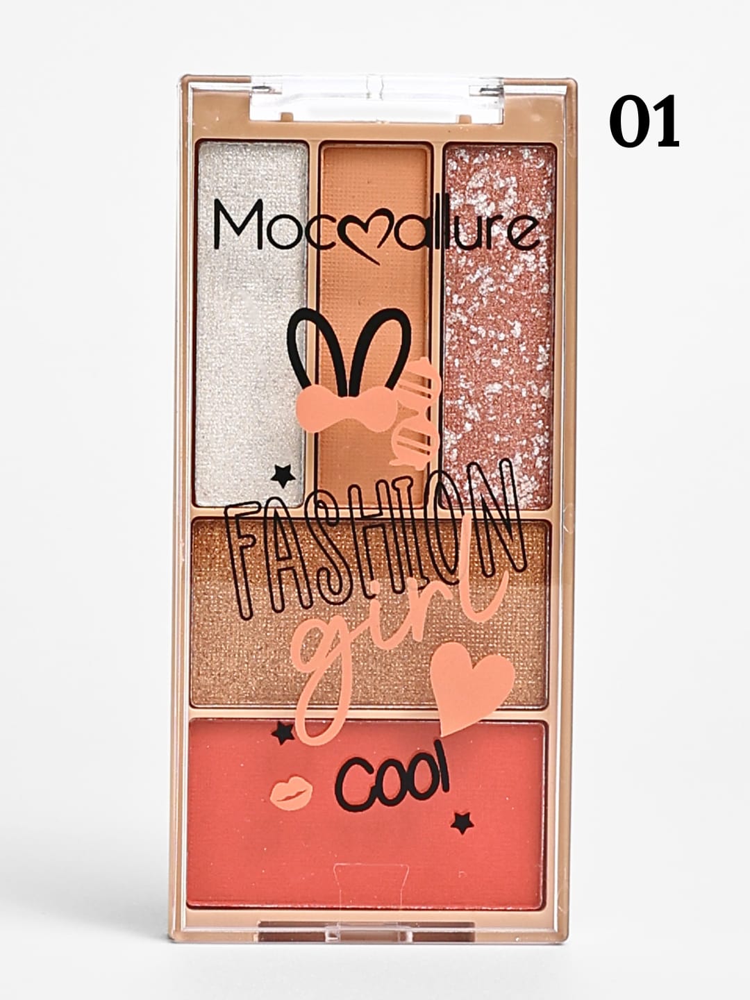 Mocallure 4-in-1 Eyeshadow, Blush & Highlighter Palette – 4 Shades