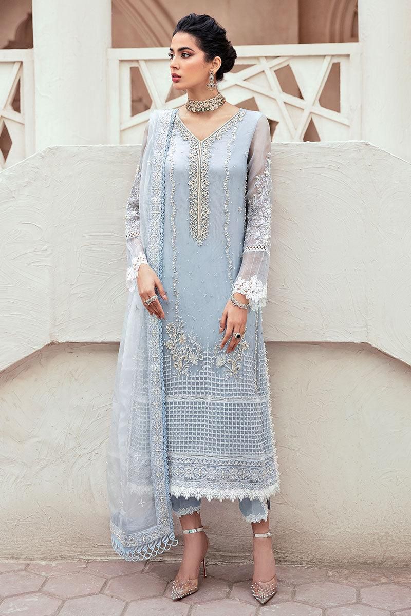 ✨ Mushq Luxury Organza Suit | Heavy Adda Work 3-Piece ✨
