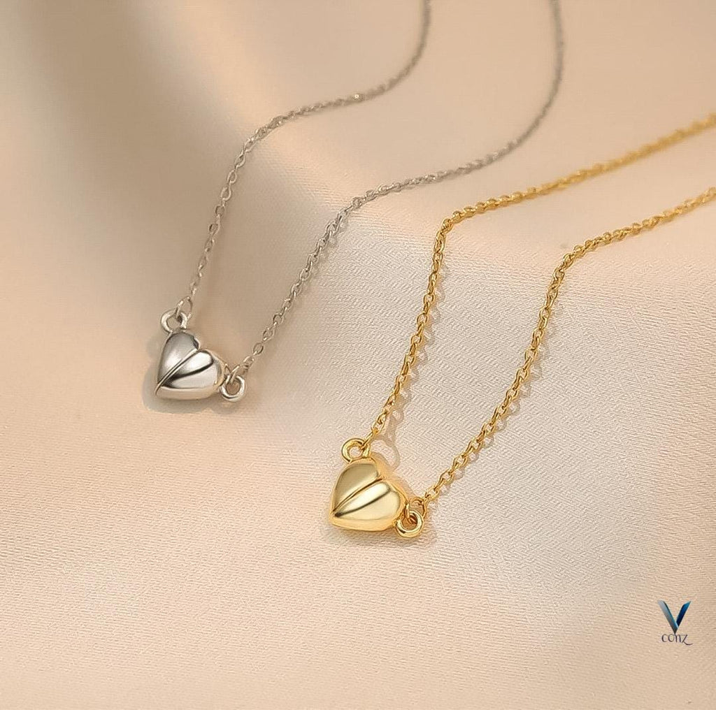 Premium Magnet Heart Necklace – Fancy & Trendy

