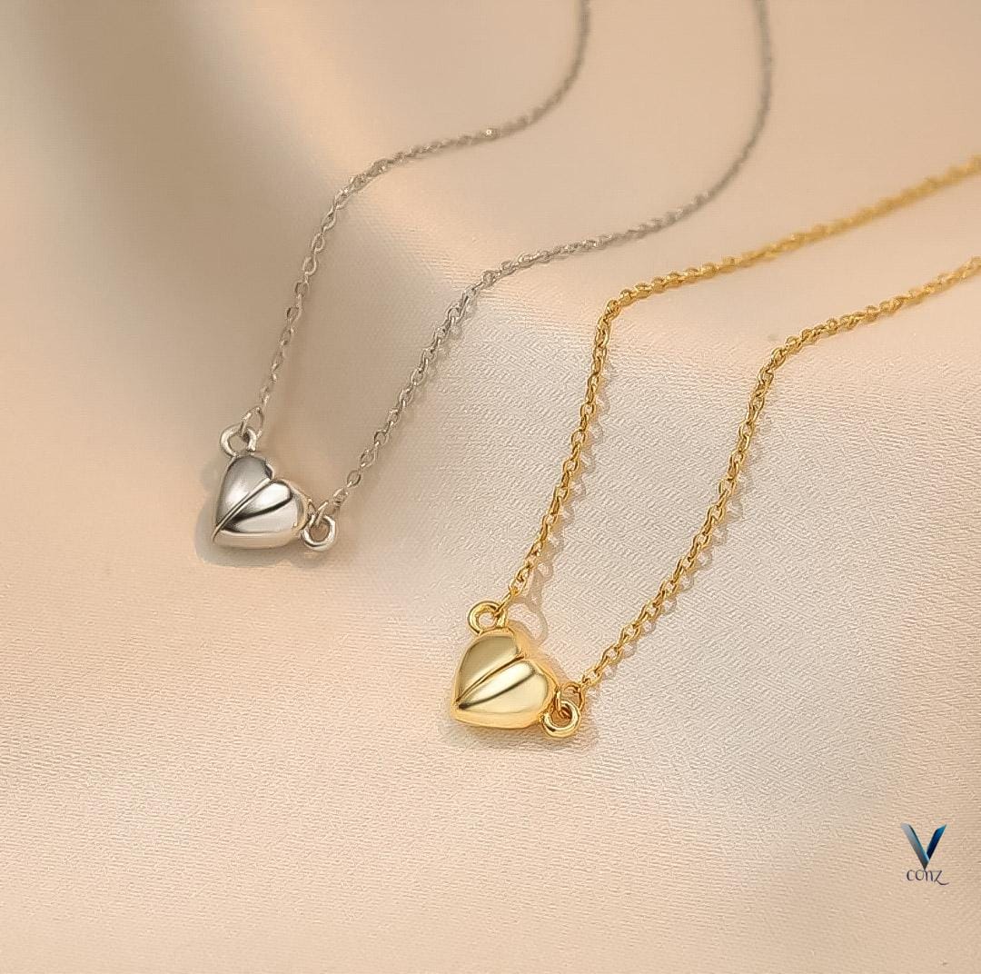 Premium Magnet Heart Necklace – Fancy & Trendy
