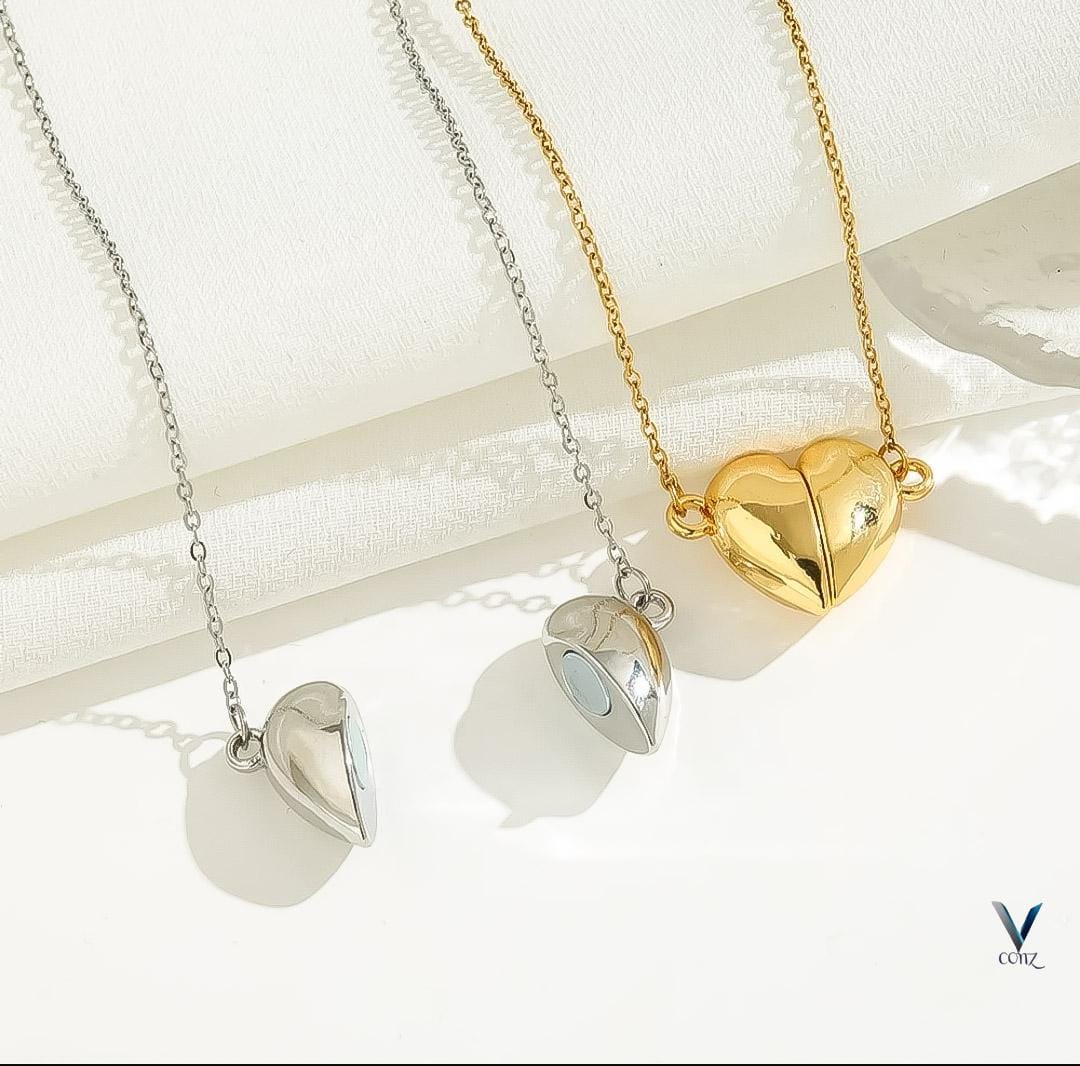 Stylish Magnetic Heart Pendant Necklace | Imported