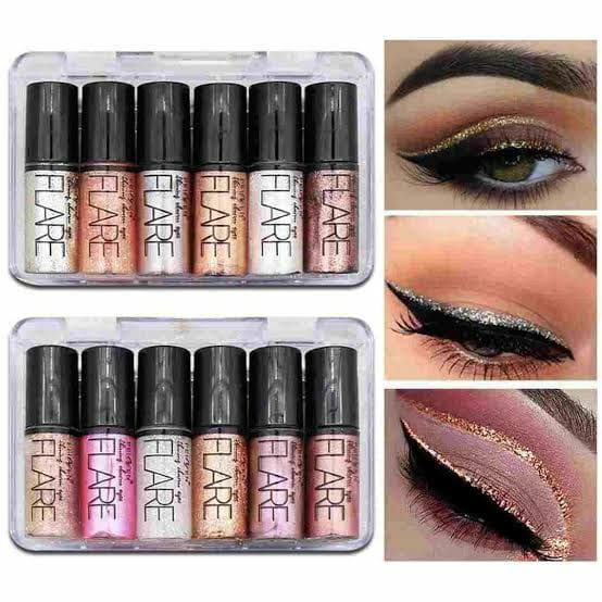 Glitter-eyeshadow-liquid-eyeliner