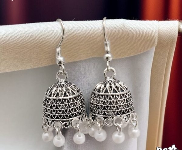 silver earrings