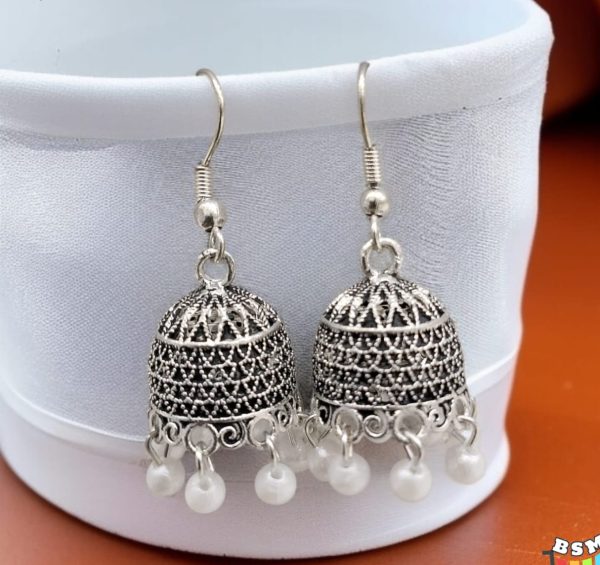 Silver earrings